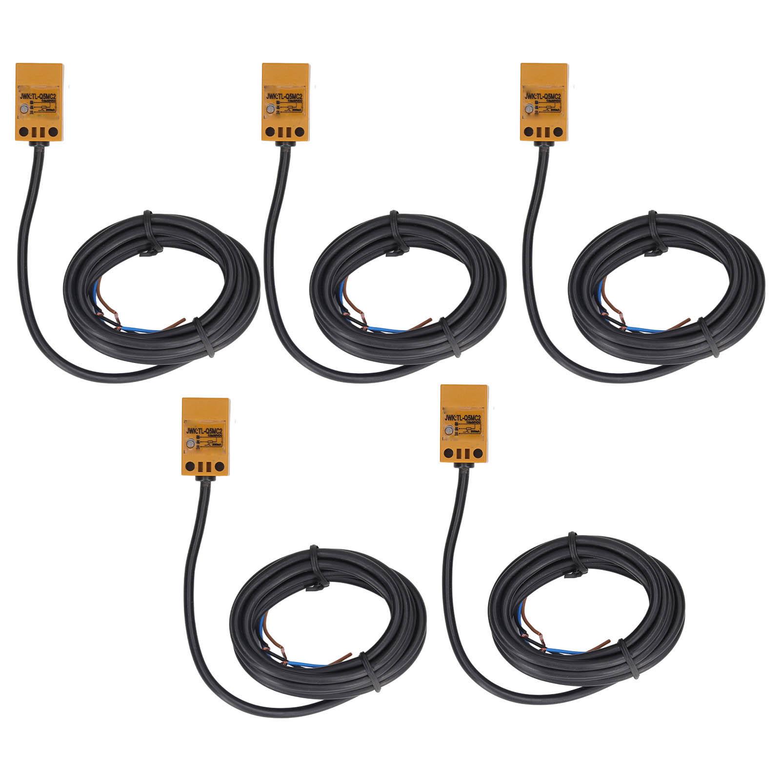 5Pcs Proximity Switch NPN Normally Closed IP65 28Hz Response Frequency Proximity Sensor 10‑30VDC 200
5Pcs Proximity Switch NPN Normally Closed IP65 28Hz Response Frequency Proximity Sensor 10‑30VDC 200