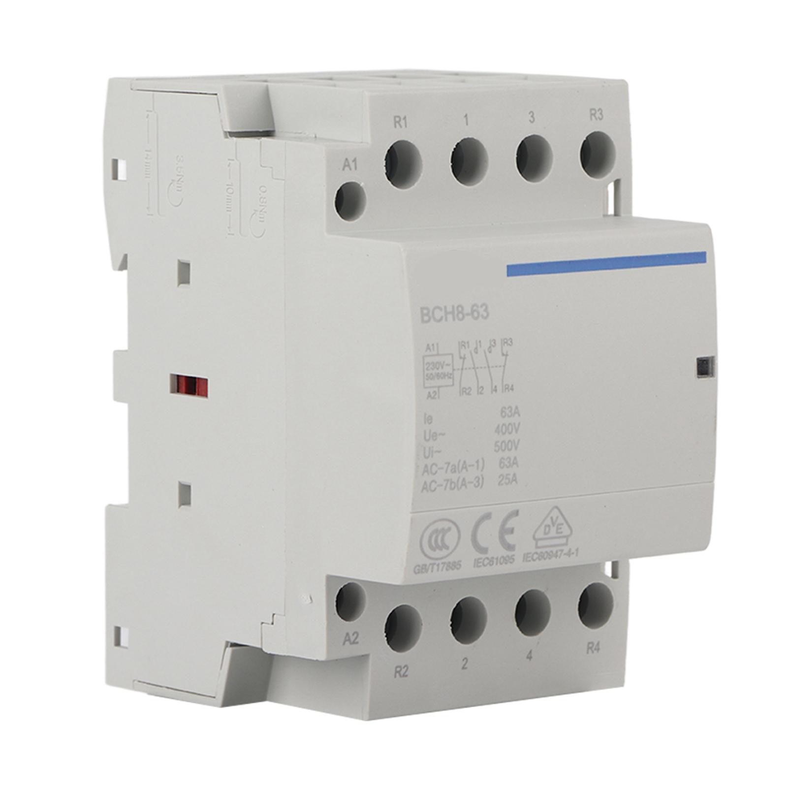 4P 63A 24V 230V 50 60Hz Household AC Contactor 2NO2NC (230VAC) AC230V
4P 63A 24V 230V 50 60Hz Household AC Contactor 2NO2NC (230VAC) AC230V