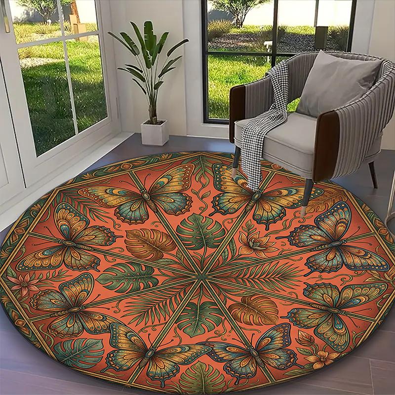 1pc Office Printed Round Carpet, Beige Floral Mandala Rug, Home Sofa Chair Mat For Christmas and Halloween Décor Diameter 60cm
1pc Office Printed Round Carpet, Beige Floral Mandala Rug, Home Sofa Chair Mat For Christmas and Halloween Décor Diameter 60cm