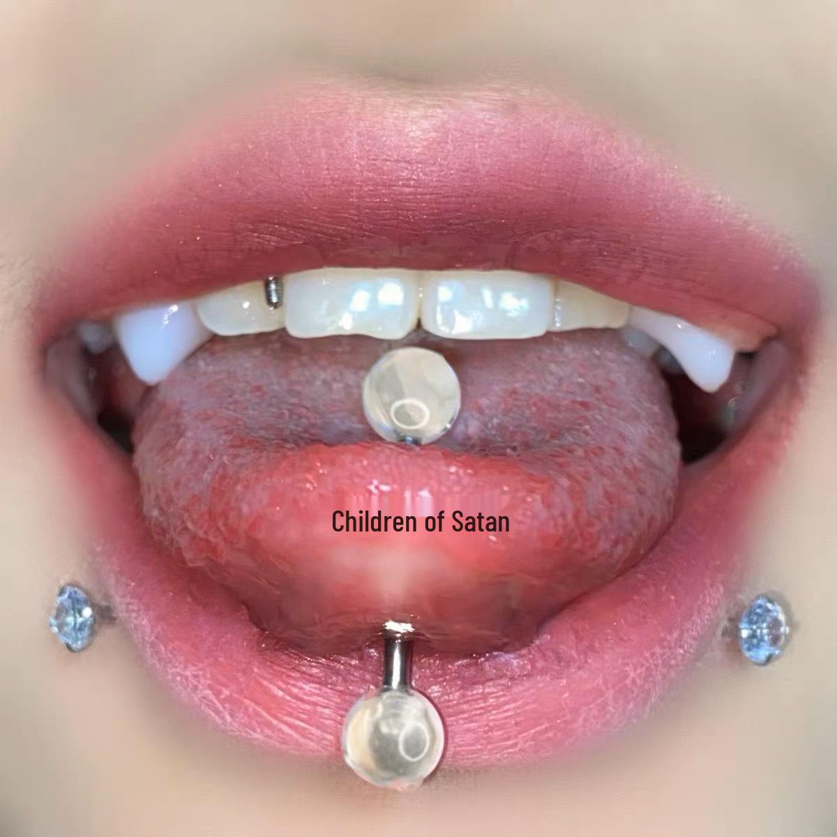 Titanium Steel Hot Girl Tongue Stud & Acrylic Piercing Jewelry 14mm Length, 1.6mm Thickness
Titanium Steel Hot Girl Tongue Stud & Acrylic Piercing Jewelry 14mm Length, 1.6mm Thickness