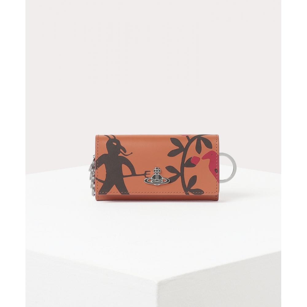 Vivienne Westwood Япония ЧЕХОЛ ДЛЯ КЛЮЧЕЙ С ПРИНТОМ КЛОУНА 3518DT5