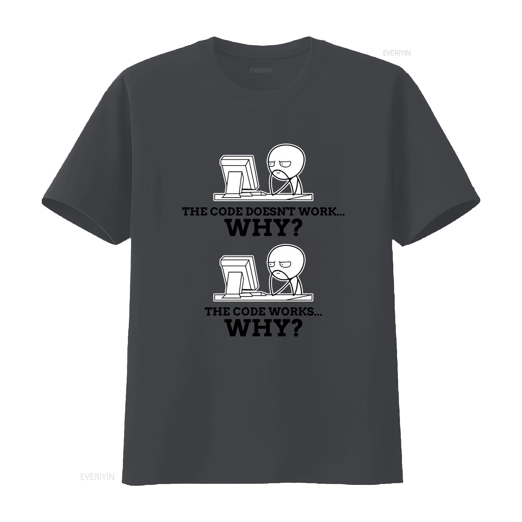 Code Works Why Meme Programming Coding Funny T Shirt for Web Developers Programmers Software Coders Computer Science vintage 4XL
Code Works Why Meme Programming Coding Funny T Shirt for Web Developers Programmers Software Coders Computer Science vintage 4XL