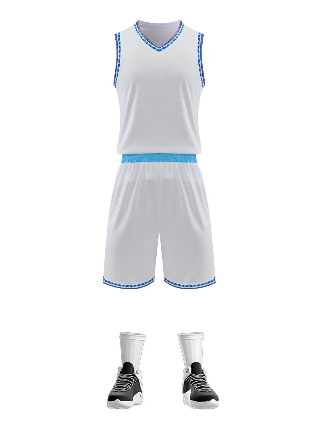 Мужской быстросохнущий тренировочный баскетбольный комплект - дышащая майка и джерси с круглым вырезом M белый
Мужской быстросохнущий тренировочный баскетбольный комплект - дышащая майка и джерси с круглым вырезом M белый