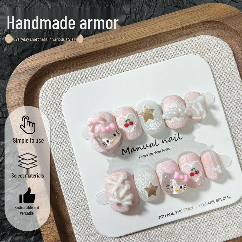 Handmade Wearable Cute Cartoon Girl Press-on Nail Patches Large
Handmade Wearable Cute Cartoon Girl Press-on Nail Patches Large