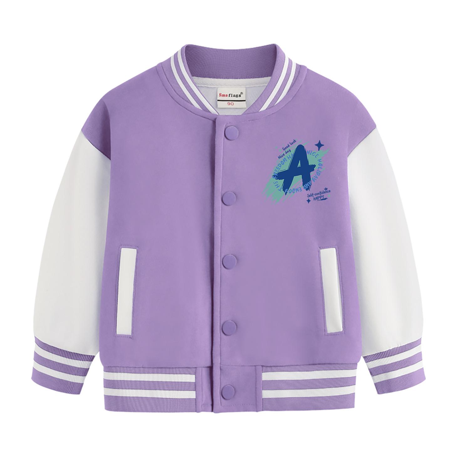 Boys and Girls Color Block Baseball Jacket - Spring/Autumn Style, Velvet-Lined, Medium Thickness for Kids 100 cm
Boys and Girls Color Block Baseball Jacket - Spring/Autumn Style, Velvet-Lined, Medium Thickness for Kids 100 cm