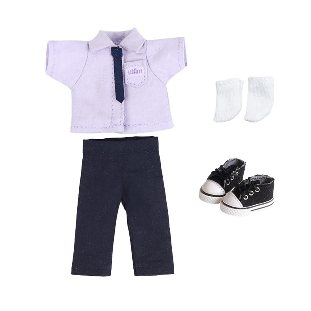 Obitsu 11 OB11 Size Costume for Obitsu Doll 11cm Body Tie School Uniform Short Sleeve Shirt School Uniform Cute 4 Ribbon/Tie Skirt/Pants (Boys Pieces)
Obitsu 11 OB11 Size Costume for Obitsu Doll 11cm Body Tie School Uniform Short Sleeve Shirt School Uniform Cute 4 Ribbon/Tie Skirt/Pants (Boys Pieces)