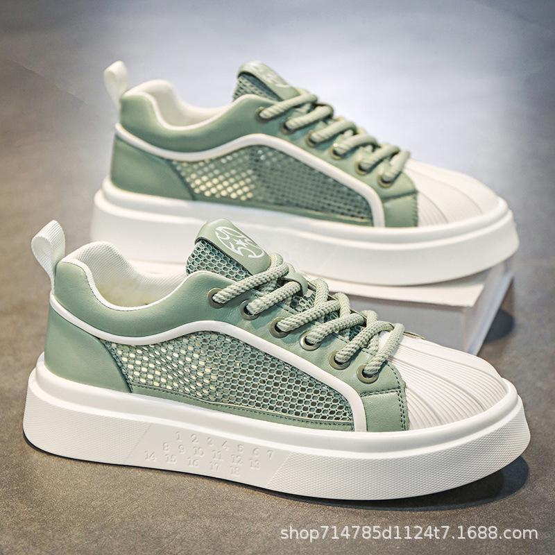 Little white shoes men s new summer mesh breathable thin mesh shoes youth sports leisure shell head board shoes 39 чорний
Little white shoes men s new summer mesh breathable thin mesh shoes youth sports leisure shell head board shoes 39 чорний