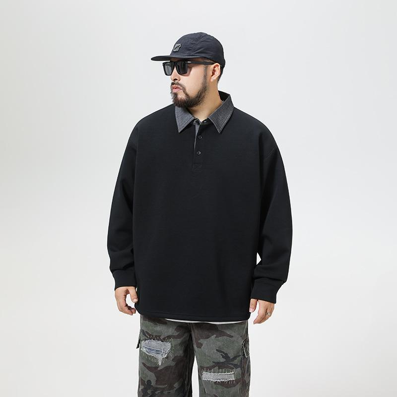 Худи с воротником ПОЛО плюс мужская базовая рубашка с длинным рукавом свободного кроя, имитация двух частей L чёрный
Худи с воротником ПОЛО плюс мужская базовая рубашка с длинным рукавом свободного кроя, имитация двух частей L чёрный