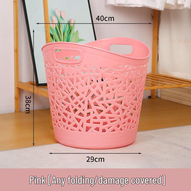 Hollow Plastic Laundry and Toy Storage Basket: Bathroom Hamper for Dirty Clothes
Hollow Plastic Laundry and Toy Storage Basket: Bathroom Hamper for Dirty Clothes