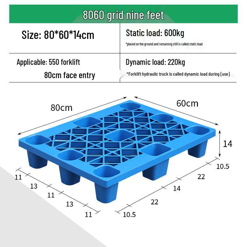 Moisture-Proof Plastic Forklift Pallet for Warehouse Logistics
Moisture-Proof Plastic Forklift Pallet for Warehouse Logistics