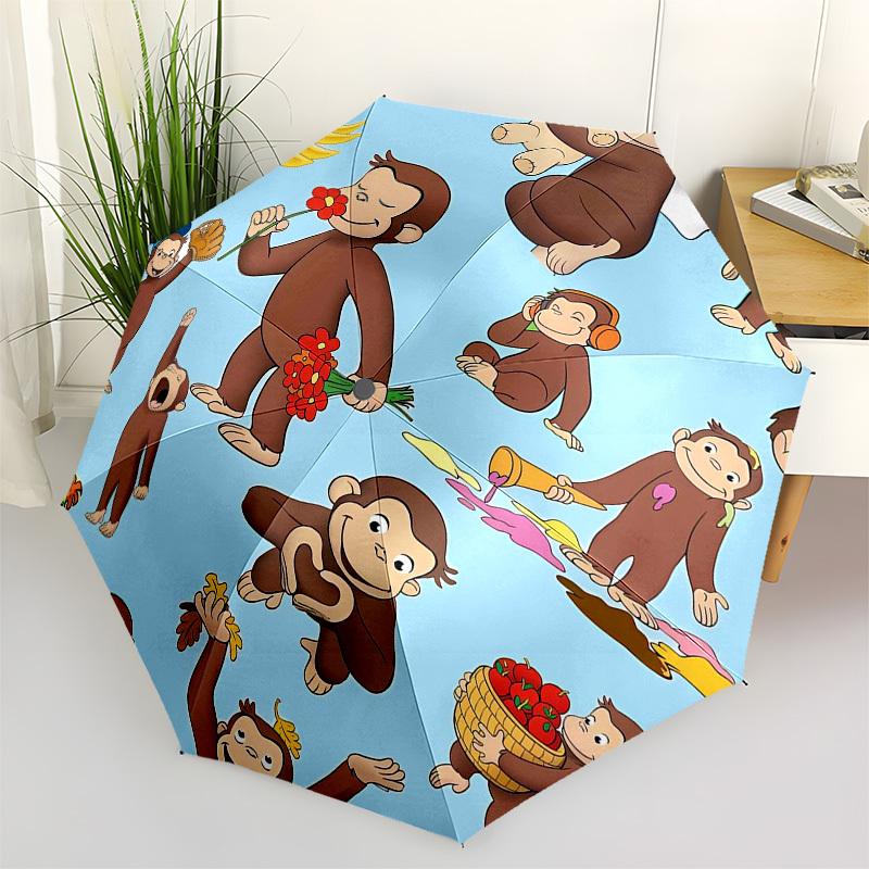 Curious George, monkey Automatic Opening and Closing, 8 rib Structure Portable Umbrella, Suitable for Men and Women in All Seasons Perfect
Curious George, monkey Automatic Opening and Closing, 8 rib Structure Portable Umbrella, Suitable for Men and Women in All Seasons Perfect