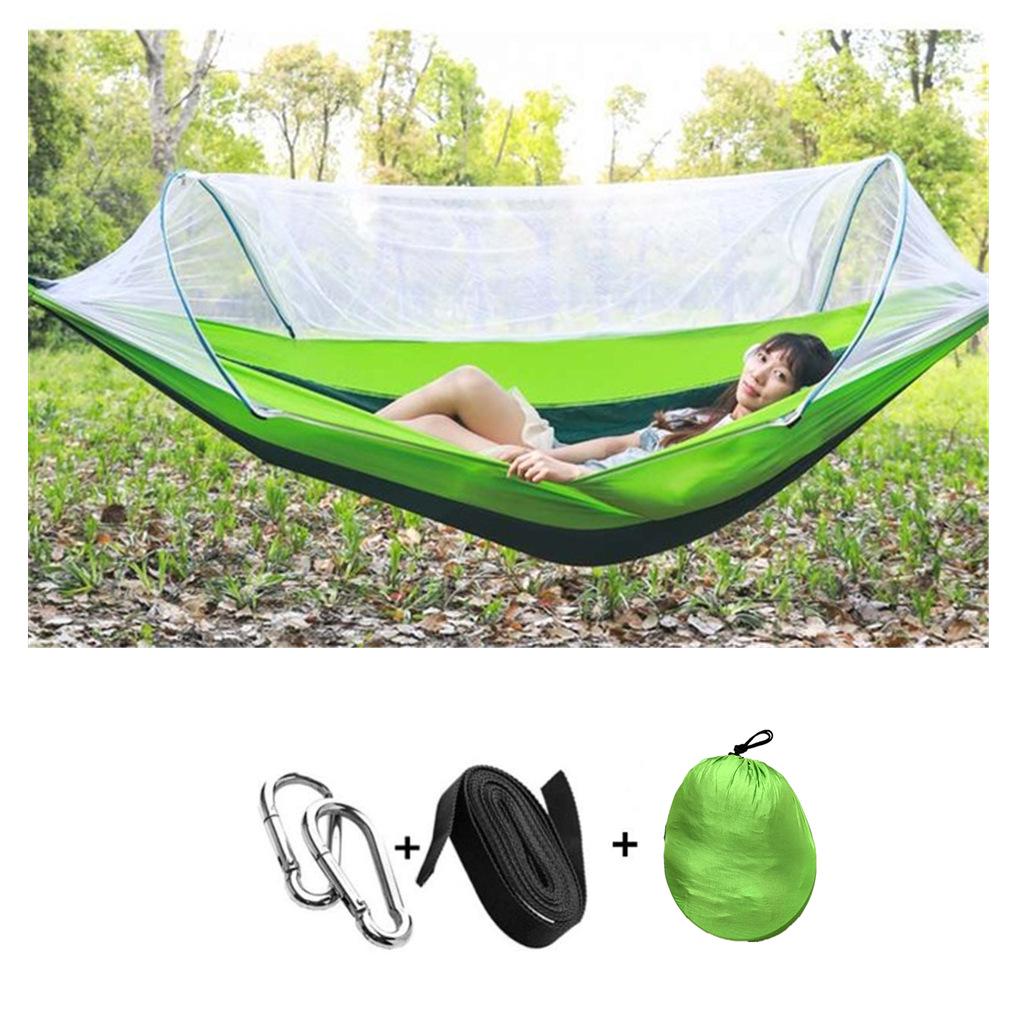 Anti-Tip Adult Hammock with Mosquito Net - Indoor/Outdoor, Single or Double, Quick Open Swing
Anti-Tip Adult Hammock with Mosquito Net - Indoor/Outdoor, Single or Double, Quick Open Swing