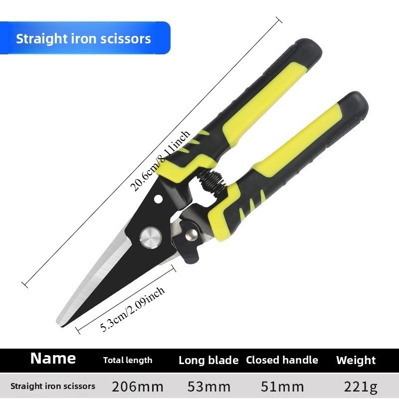 Железные ножницы Промышленные ножницы Авиационные Ножницы для легкого стального киля Ножницы для нержавеющей стали Ножницы для цветного стального листа Промышленные ножницы
Железные ножницы Промышленные ножницы Авиационные Ножницы для легкого стального киля Ножницы для нержавеющей стали Ножницы для цветного стального листа Промышленные ножницы