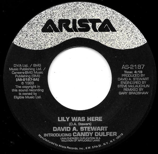 7inch Record DAVID A. STEWART INTRODUCING CANDY Lily Was Here AS2187 Arista 1991 US Dance Electronica Used
7inch Record DAVID A. STEWART INTRODUCING CANDY Lily Was Here AS2187 Arista 1991 US Dance Electronica Used