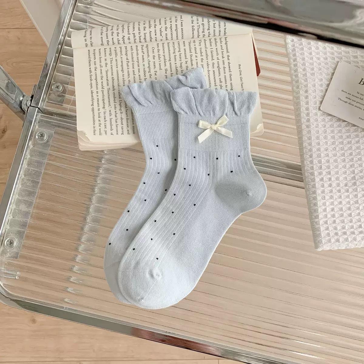 1 Pair Sweet Korean Fashion Bow Short Sock for Girl Cute Dot Style Ruffle Sock for Student Soft Cotton Spring Summer School Sock
1 Pair Sweet Korean Fashion Bow Short Sock for Girl Cute Dot Style Ruffle Sock for Student Soft Cotton Spring Summer School Sock