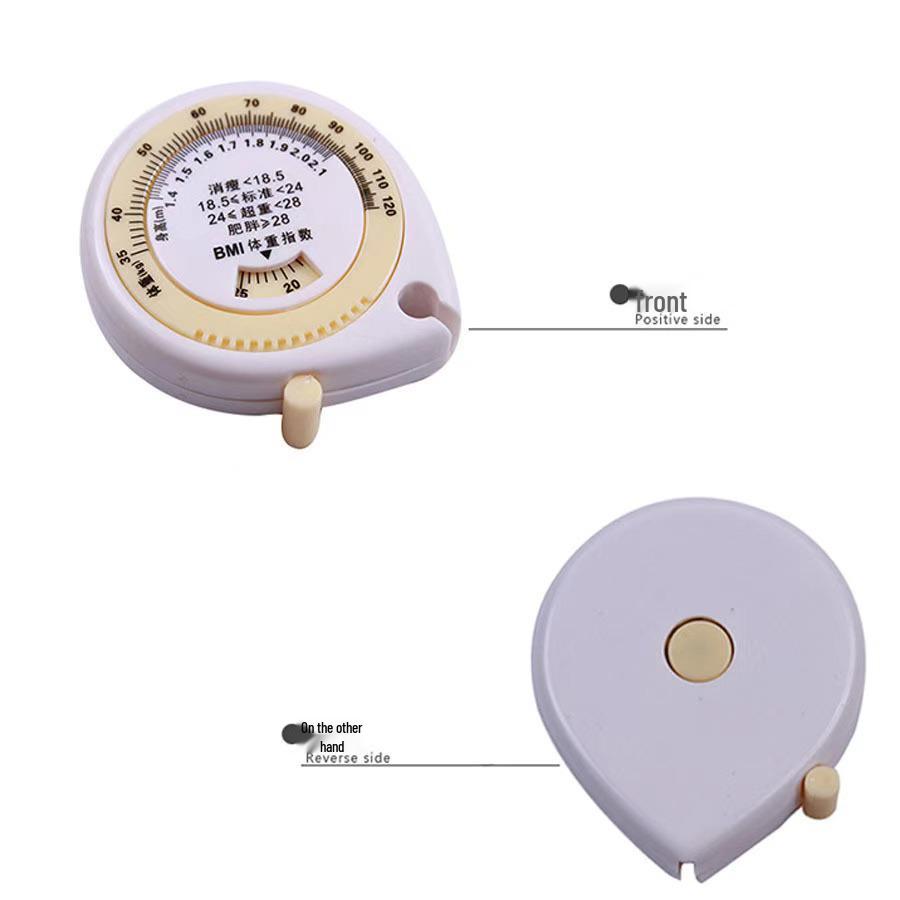 Здоровье Окружность талии Каплевидная выдвижная измерительная лента для ИМТ