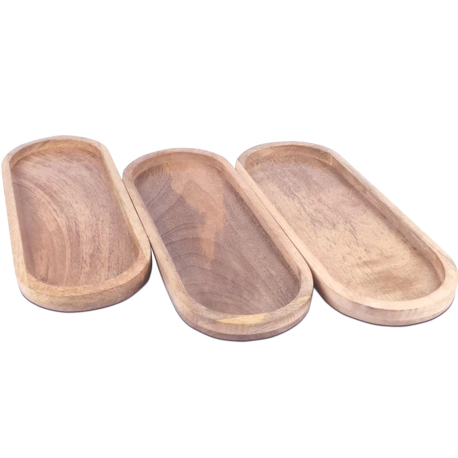 Набор из 3 овальных деревянных подносов идеально подходит для подставки для еды/барбекю, подачи сыра, суши, праздничных закусок, One Size
Набор из 3 овальных деревянных подносов идеально подходит для подставки для еды/барбекю, подачи сыра, суши, праздничных закусок, One Size