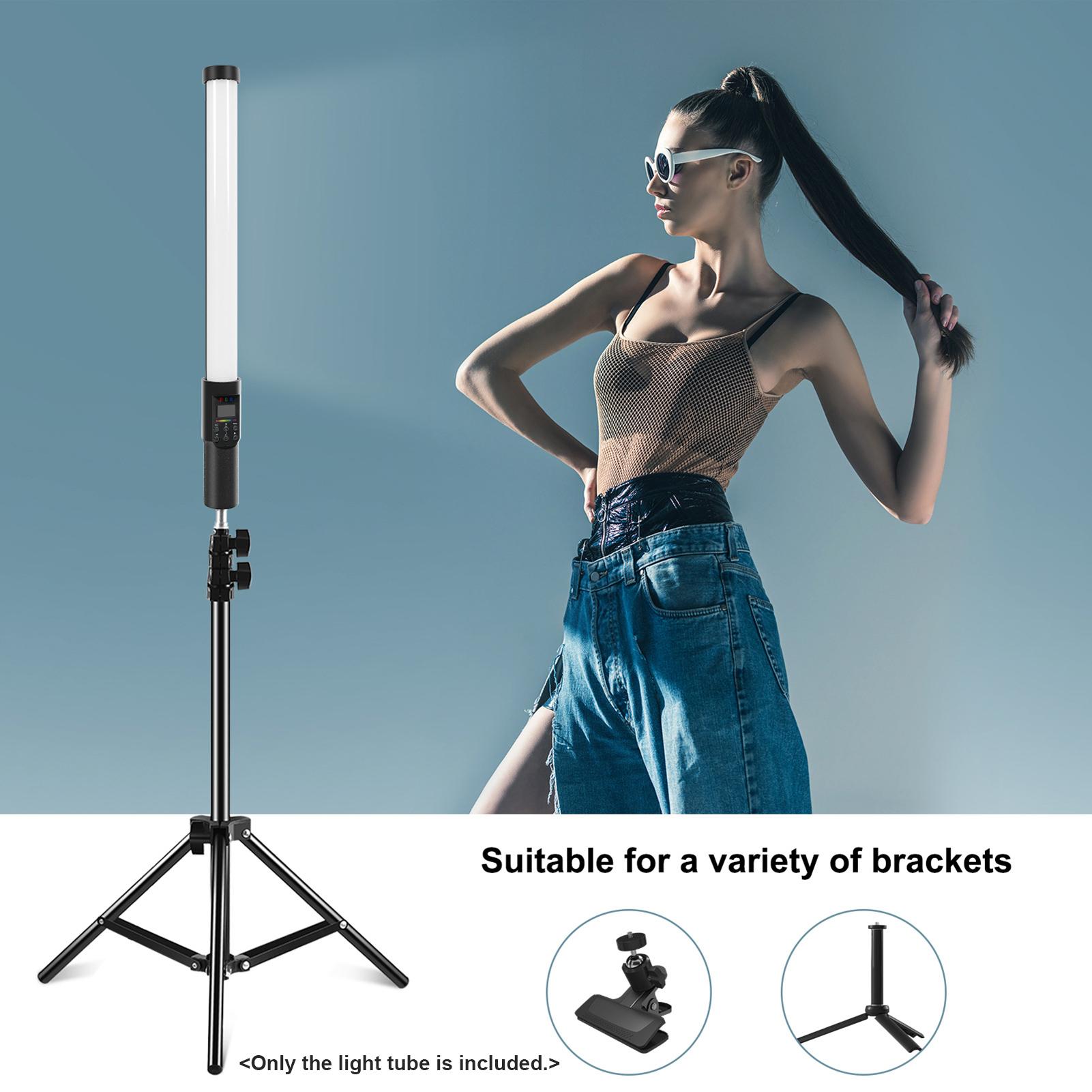 RGB Tube, LED Video Light Wand with RGB Tube with Fin, Video Portrait Photography, Dimmable from 3000K to 6500K 18 Scene Effects for Vlog Live
RGB Tube, LED Video Light Wand with RGB Tube with Fin, Video Portrait Photography, Dimmable from 3000K to 6500K 18 Scene Effects for Vlog Live