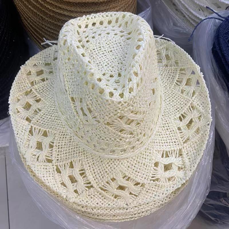 new Men Cowboy Straw hat women Fashion Large Brim straw hat with belt Party Outdoor summer cowgirl beach Sun Hat sombrero vaquer 56-58
new Men Cowboy Straw hat women Fashion Large Brim straw hat with belt Party Outdoor summer cowgirl beach Sun Hat sombrero vaquer 56-58