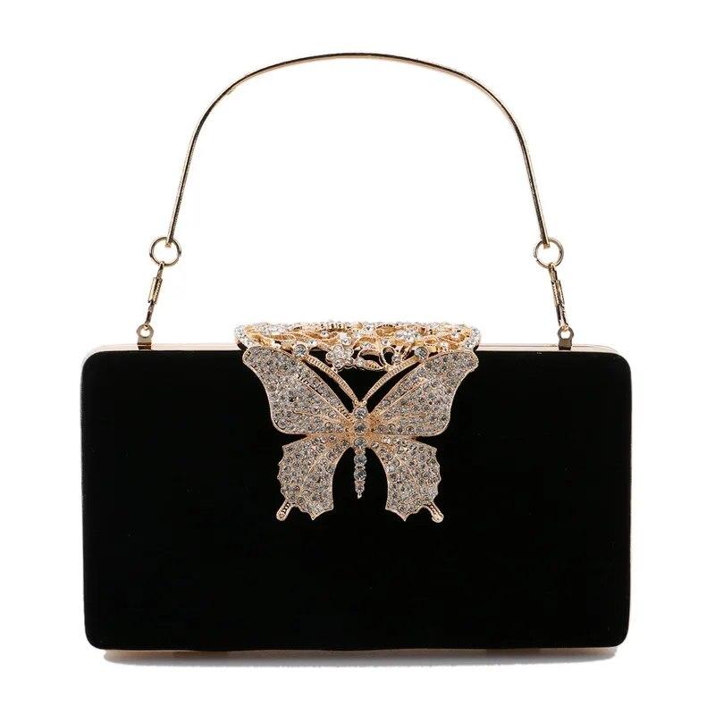 Женские вечерние сумки, клатч «Золотой день», стразы, цепочка на плечо, вечерние сумки, модная женская сумочка чёрный