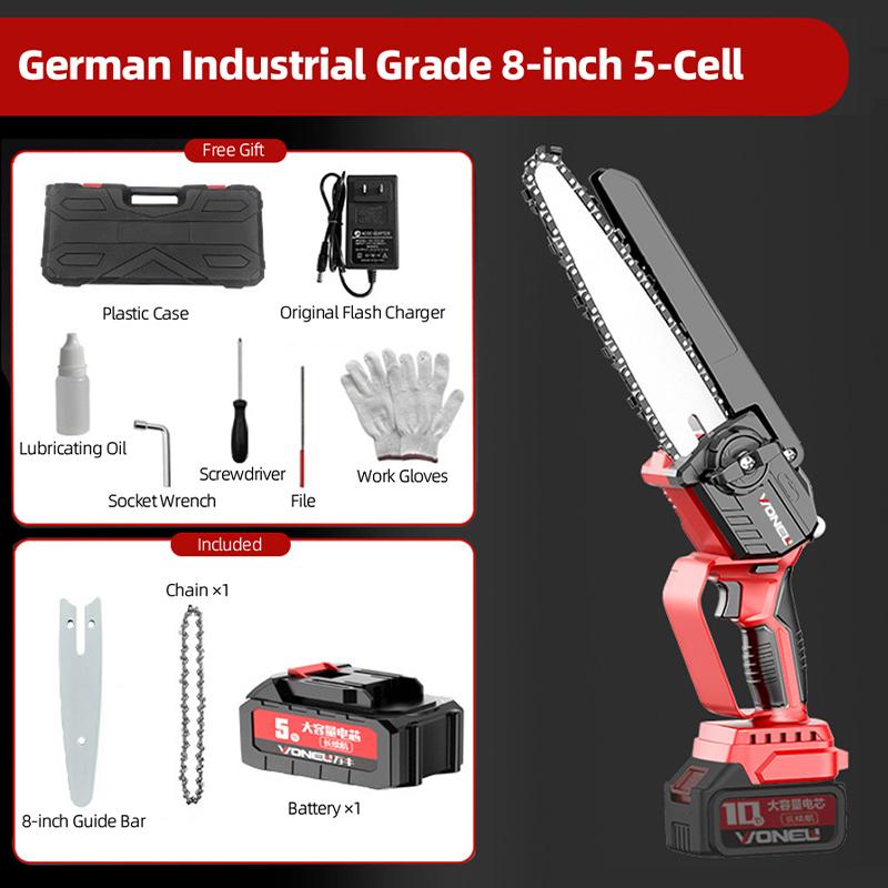 Brushless Electric Saw Household Portable Lithium Battery Electric Chain Saw Rechargeable Garden Mini Electric Saw Medium-sized Outdoor Logging Saw
Brushless Electric Saw Household Portable Lithium Battery Electric Chain Saw Rechargeable Garden Mini Electric Saw Medium-sized Outdoor Logging Saw