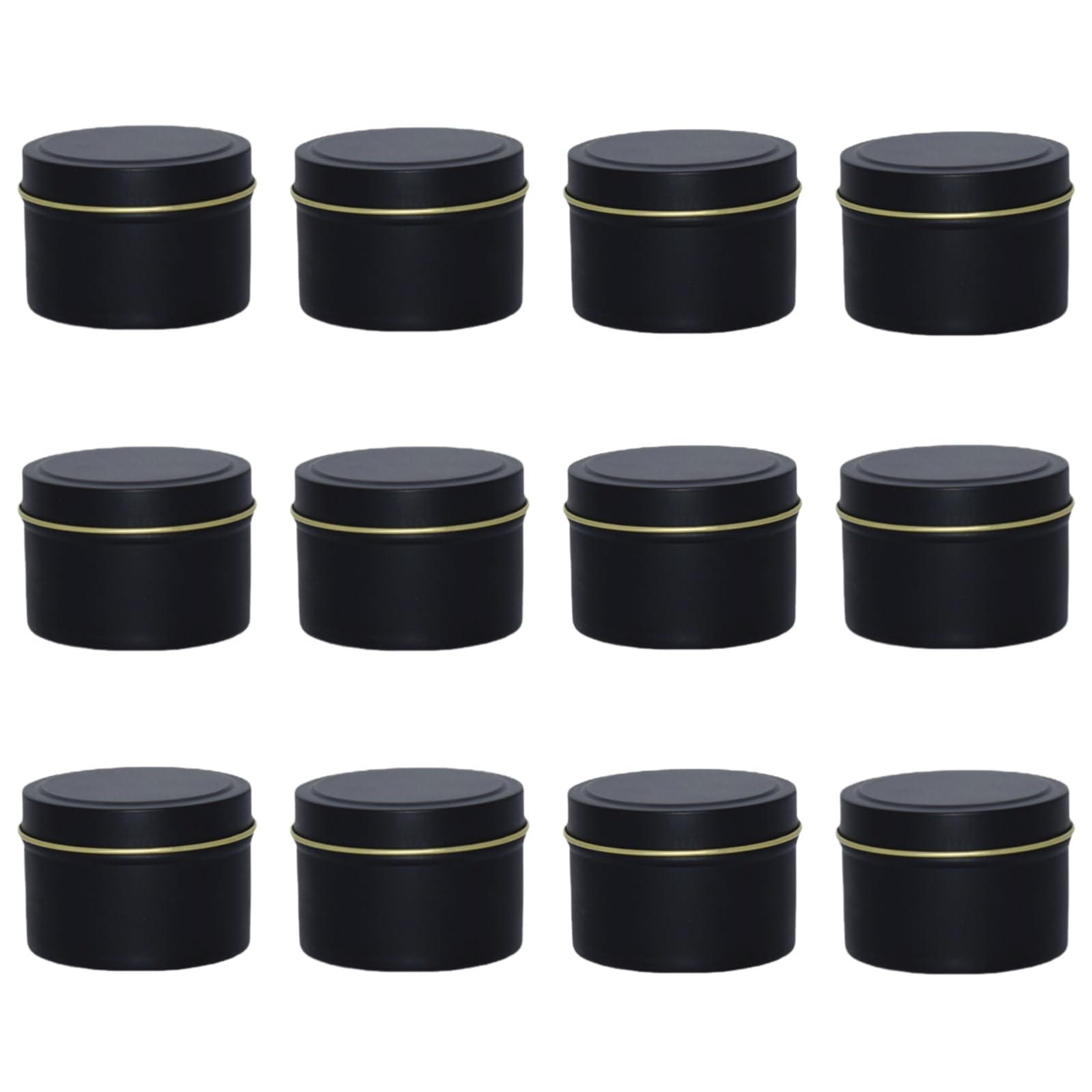 (ADOSSY) Candle Tins 12 pcs 48 pcs Set 4 oz Tin Cans Case Storage Containers Simple DIY Handmade Candle Tin Containers (black 12 pcs set)
(ADOSSY) Candle Tins 12 pcs 48 pcs Set 4 oz Tin Cans Case Storage Containers Simple DIY Handmade Candle Tin Containers (black 12 pcs set)