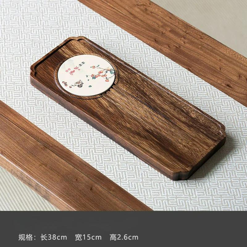 15x38cm North American black walnut tea tray high-end solid wood dry foam household small tea tray
15x38cm North American black walnut tea tray high-end solid wood dry foam household small tea tray