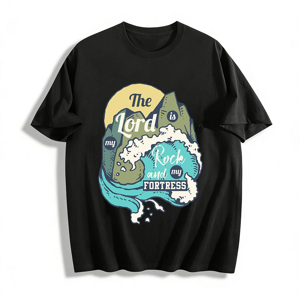 T The Lord Is My Rock And Fortress Christian Graphic Tee Pure cotton T-shirt XXS
T The Lord Is My Rock And Fortress Christian Graphic Tee Pure cotton T-shirt XXS