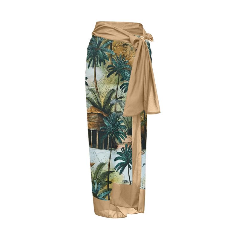 European & American Holiday Style Printed Midi Skirt Dress for Women - Tie-Up Beachwear 23017049 One Size зелений
European & American Holiday Style Printed Midi Skirt Dress for Women - Tie-Up Beachwear 23017049 One Size зелений