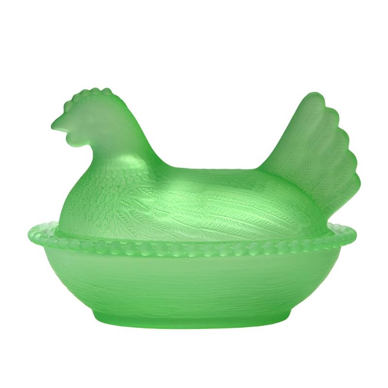 Crystal Glass Hen on Nest Candy Dish with Lid Retro Candy Bowl,Candy Jar Table Decorations for Home Office Kitchen світло-зелений колір
Crystal Glass Hen on Nest Candy Dish with Lid Retro Candy Bowl,Candy Jar Table Decorations for Home Office Kitchen світло-зелений колір