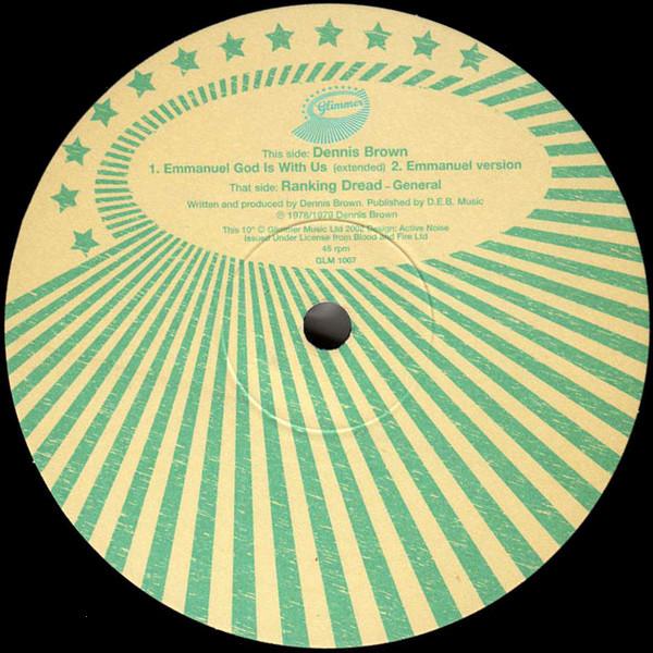 10inch Record DENNIS BROWN / RANKING DREAD - Emmanuel God Is With Us / General GLM1007 GLIMMER 2002 UK Reggae, Ska & Dub Used
10inch Record DENNIS BROWN / RANKING DREAD - Emmanuel God Is With Us / General GLM1007 GLIMMER 2002 UK Reggae, Ska & Dub Used
