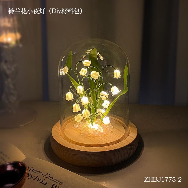 Lily of The Valley Night Light Decoration Handmade DIY Material Package Decorative Glass Pastoral Bedroom Ornament Birthday Gift
Lily of The Valley Night Light Decoration Handmade DIY Material Package Decorative Glass Pastoral Bedroom Ornament Birthday Gift