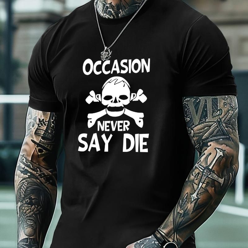 Occasion Never Say Die Skull Humor Print T-Shirt Breathable Cool, Comfortable Wear,Daily Casua XXL білий
Occasion Never Say Die Skull Humor Print T-Shirt Breathable Cool, Comfortable Wear,Daily Casua XXL білий