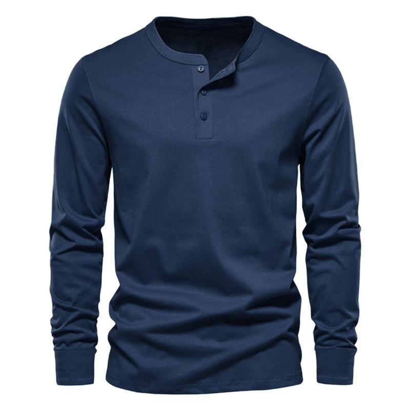 European and American Heavy Retro Ami Kaji Men Tough Guy Henry Shirt Long-sleeved Crew Neck T-shirt Bottoming Shirt Top 3XL темно-синього кольору
European and American Heavy Retro Ami Kaji Men Tough Guy Henry Shirt Long-sleeved Crew Neck T-shirt Bottoming Shirt Top 3XL темно-синього кольору