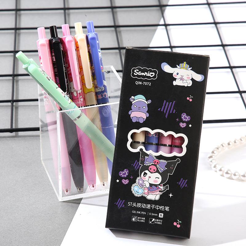 6Pcs Kawaii Gel Pens Quick Drying Black Ink Press Pen Writing Pen Cute Pen Set 6Pcs/set
6Pcs Kawaii Gel Pens Quick Drying Black Ink Press Pen Writing Pen Cute Pen Set 6Pcs/set