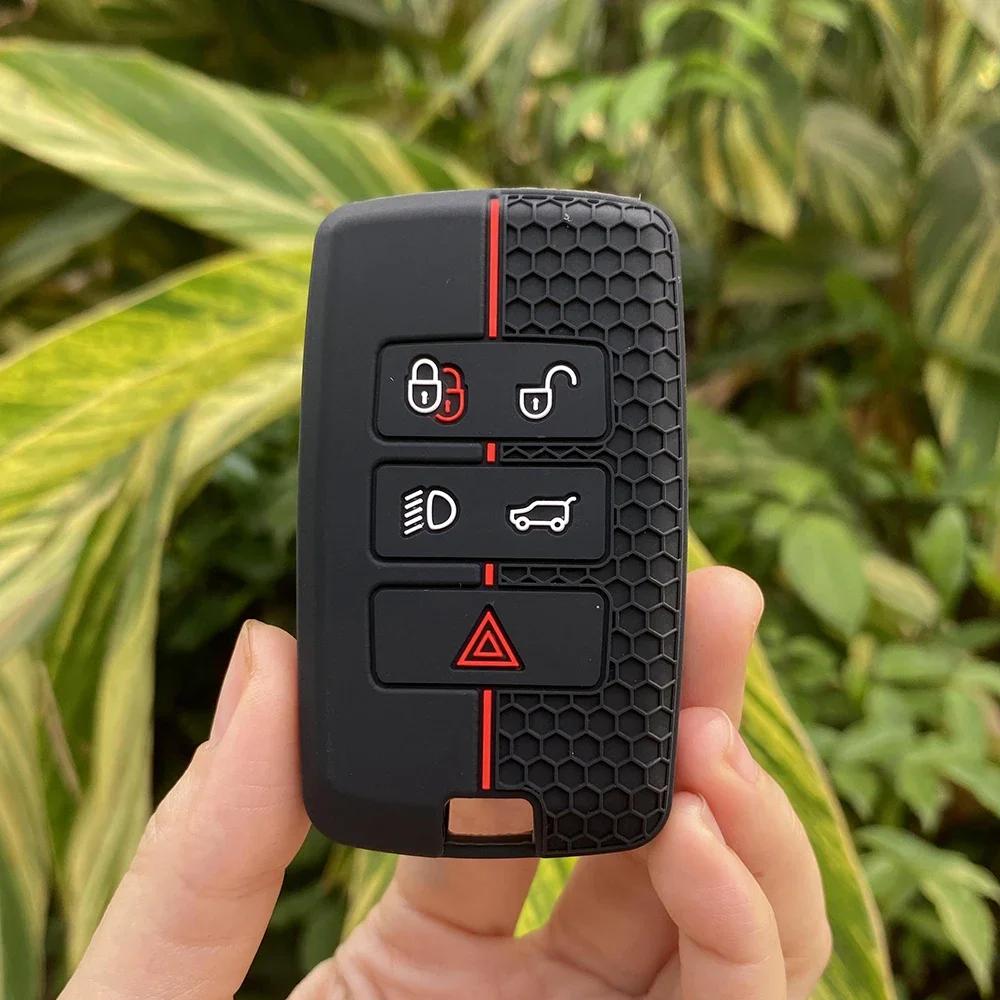 Silicone Car Key Cover Case for Land Rover Range Rover Sport Velar Evoque Freelander2 Discovery Jaguar XF XJ XJL XE Keychain Set чорний
Silicone Car Key Cover Case for Land Rover Range Rover Sport Velar Evoque Freelander2 Discovery Jaguar XF XJ XJL XE Keychain Set чорний