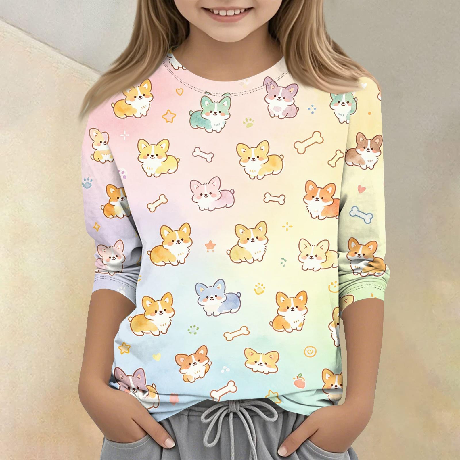 Kids Animal Print Crew Neck 3/4 Sleeve Casual T Shirt Soft Fabric Lightweight Comfortable Fit for Everyday Wear 110
Kids Animal Print Crew Neck 3/4 Sleeve Casual T Shirt Soft Fabric Lightweight Comfortable Fit for Everyday Wear 110