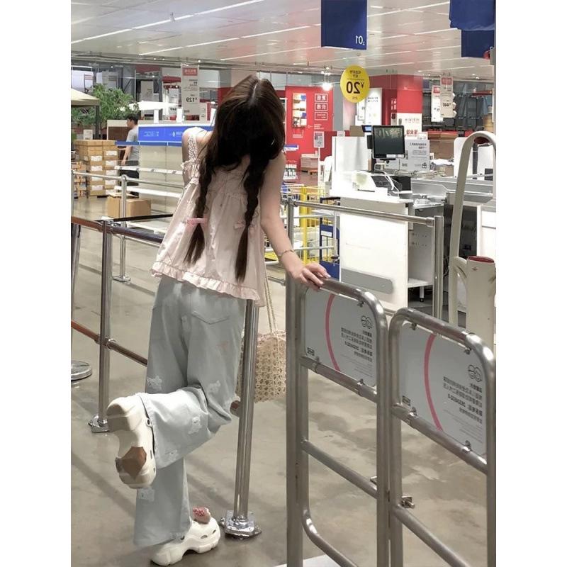 2024 Women s Light Blue Jeans with Teddy Bear Embroidery - Slimming, Straight, Wide-Leg, Petite Fit for Autumn Medium
2024 Women s Light Blue Jeans with Teddy Bear Embroidery - Slimming, Straight, Wide-Leg, Petite Fit for Autumn Medium