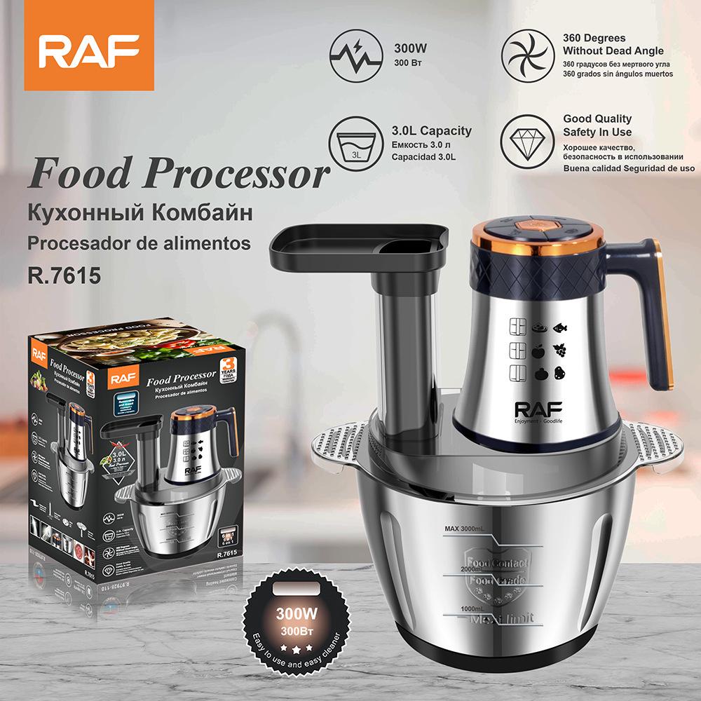 RAF 6-in-1 Adjustable Temperature Stainless Steel Meat Grinder and Mincer, 3.0L Capacity. European Standard
RAF 6-in-1 Adjustable Temperature Stainless Steel Meat Grinder and Mincer, 3.0L Capacity. European Standard