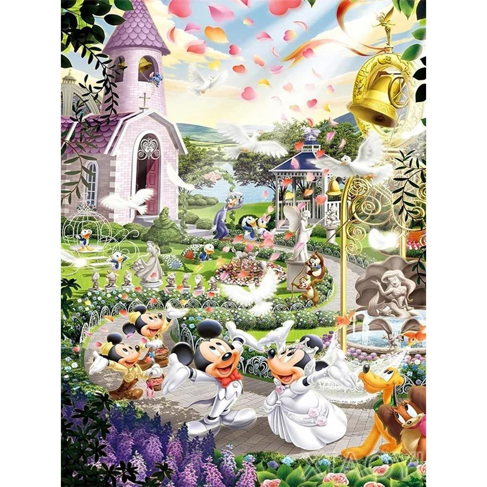 Disney Cartoon Diamond Painting Mickey and Minnie Wedding Theme Dreamy Illustration 5D DIY Art Cross Stitch Kit Mosaic Embroidery Home Decor Gift Round 20x30cm
Disney Cartoon Diamond Painting Mickey and Minnie Wedding Theme Dreamy Illustration 5D DIY Art Cross Stitch Kit Mosaic Embroidery Home Decor Gift Round 20x30cm