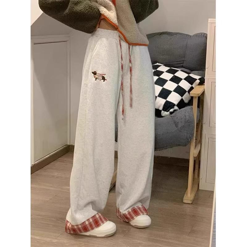 Women s Early Spring Retro Plaid Patchwork Casual Wide-Leg Cuffed Sweatpants 2XL темно-синий
Women s Early Spring Retro Plaid Patchwork Casual Wide-Leg Cuffed Sweatpants 2XL темно-синий