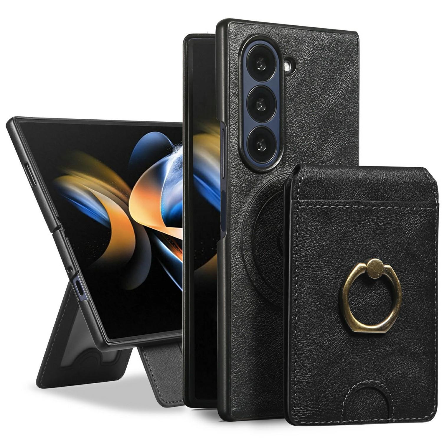 For Samsung Galaxy Z Fold6 5G Magnetic Case PC+PU Phone Back Cover with Detachable Card Holder Blue
For Samsung Galaxy Z Fold6 5G Magnetic Case PC+PU Phone Back Cover with Detachable Card Holder Blue