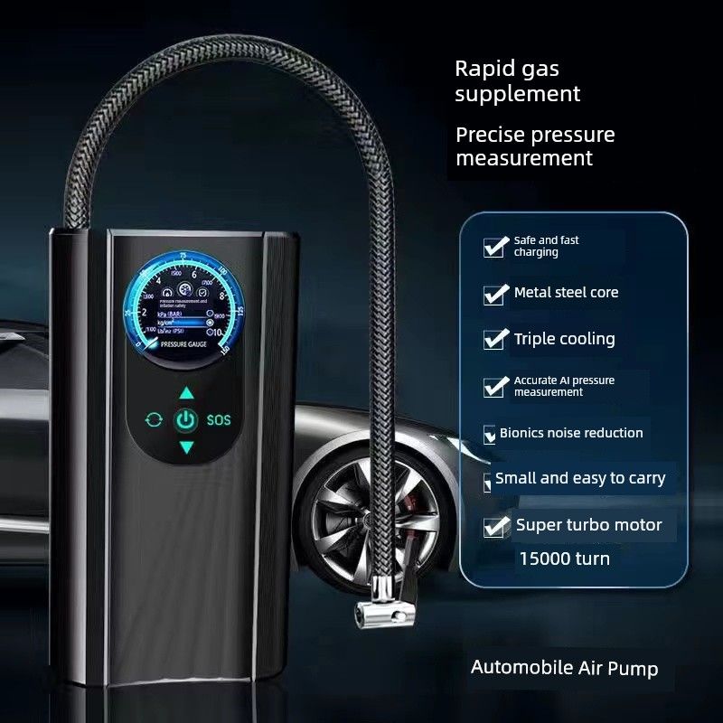 Japanese Quality Small Portable Car Air Pump Tire Electric Handheld Smart Wireless Bicycle Inflating Pump Black Car Air Pump(Wired version)
Japanese Quality Small Portable Car Air Pump Tire Electric Handheld Smart Wireless Bicycle Inflating Pump Black Car Air Pump(Wired version)