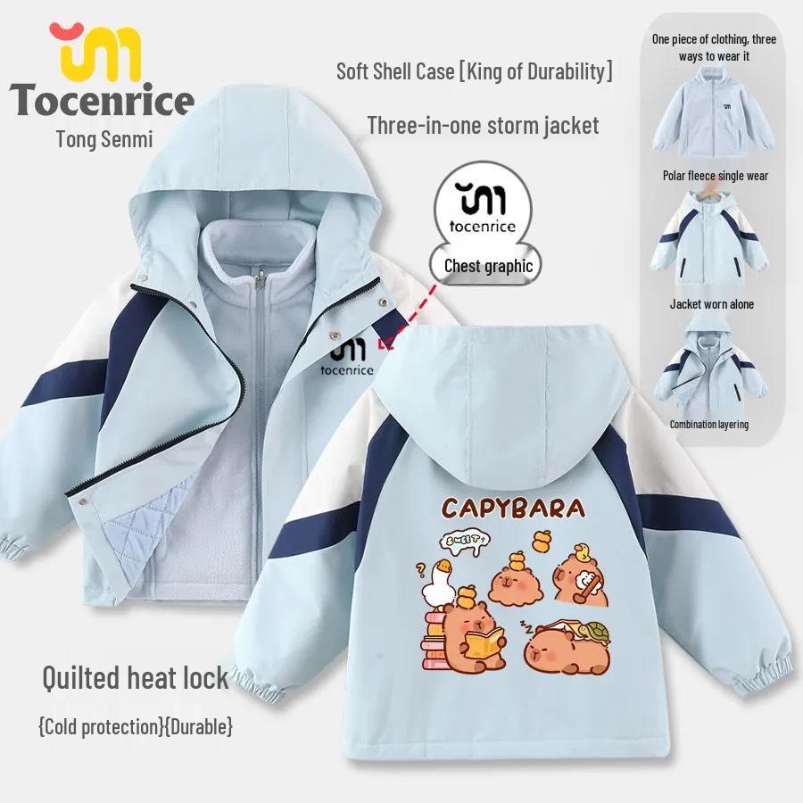 Capybara Unisex Kids Medium/Large 3-in-1 Autumn/Winter Soft Shell Outdoor Jacket 150cm
Capybara Unisex Kids Medium/Large 3-in-1 Autumn/Winter Soft Shell Outdoor Jacket 150cm