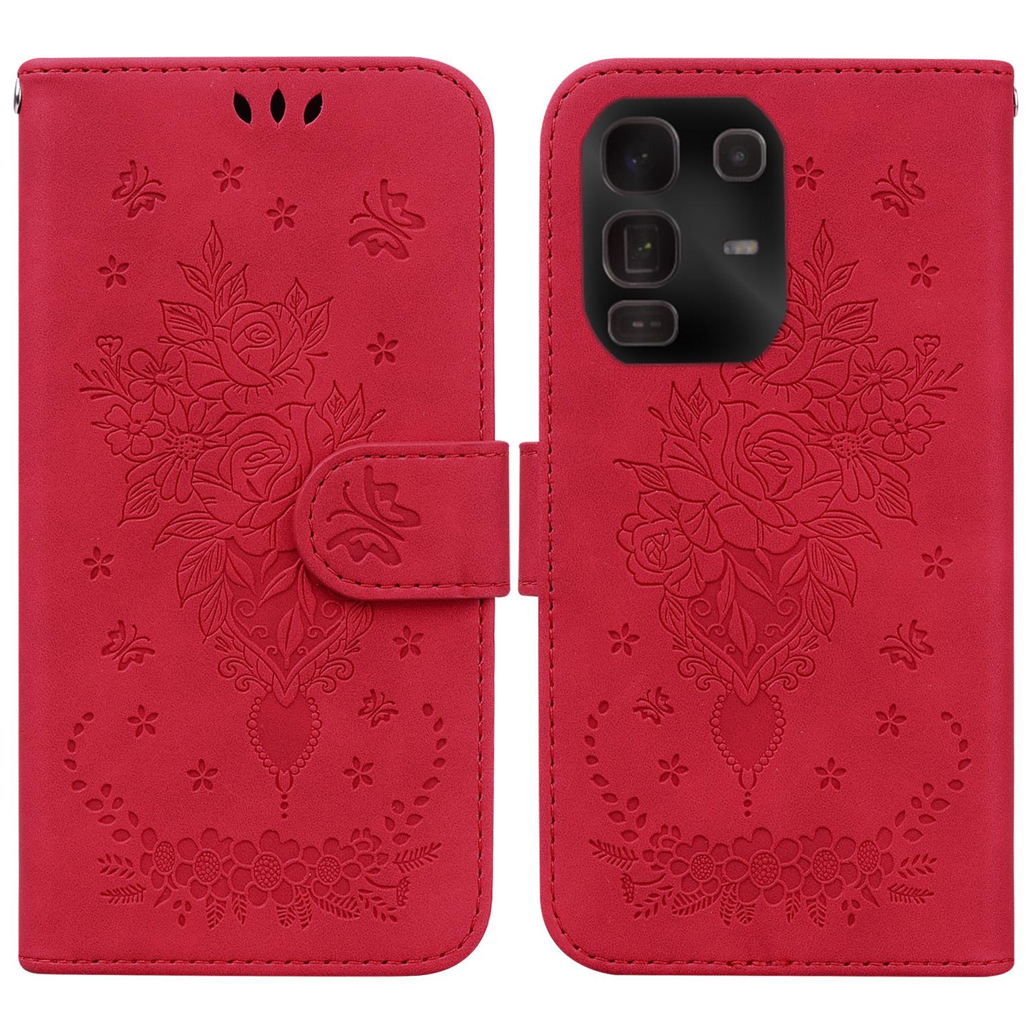 For Infinix Note 50 Pro+ 5G Case Butterfly Flower Imprint PU Leather Wallet Phone Cover with Strap Red
For Infinix Note 50 Pro+ 5G Case Butterfly Flower Imprint PU Leather Wallet Phone Cover with Strap Red