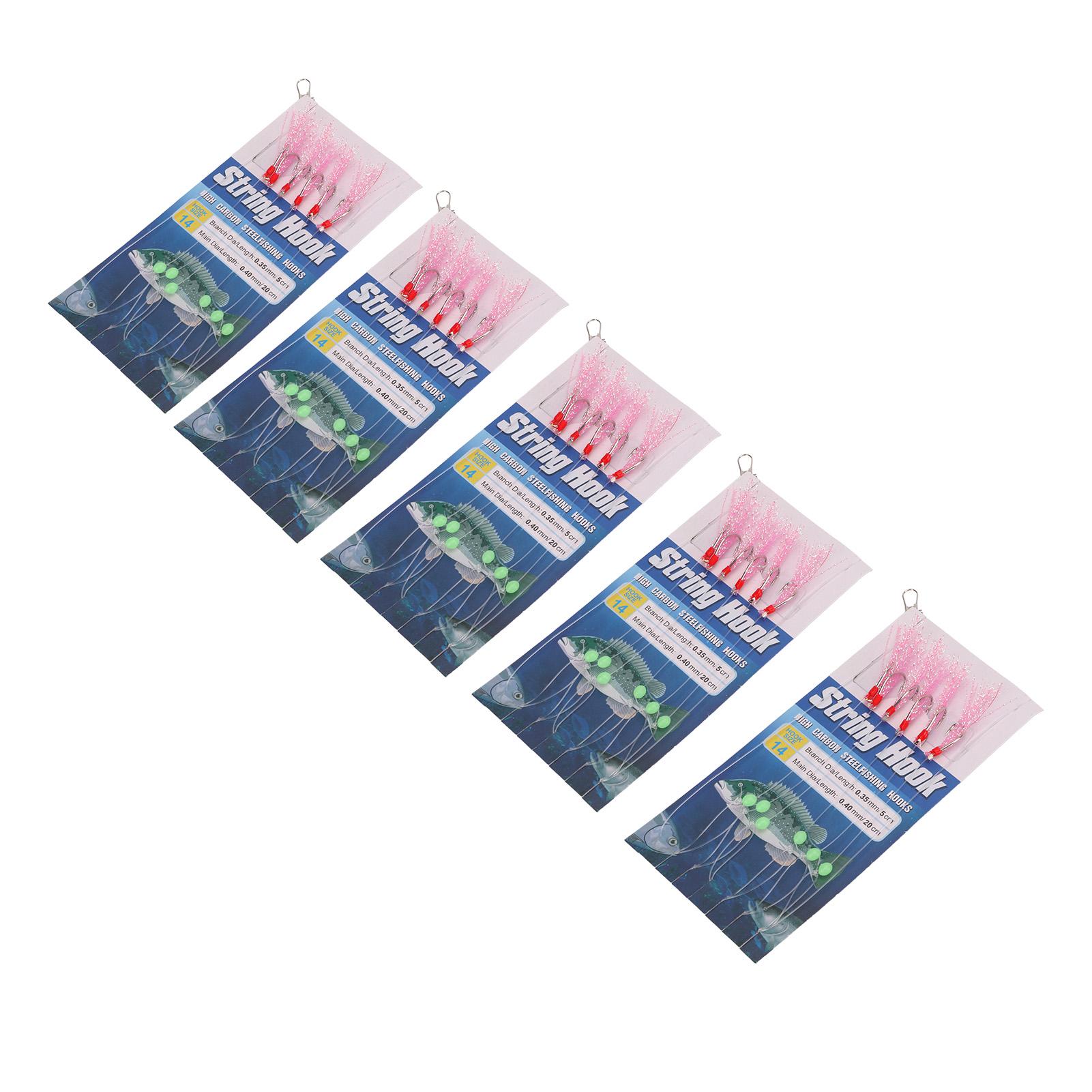 6 Hooks Colorful Feather Fishing String Hooks Fishing Lure Bait Rig Tackle for Freshwater 14
6 Hooks Colorful Feather Fishing String Hooks Fishing Lure Bait Rig Tackle for Freshwater 14