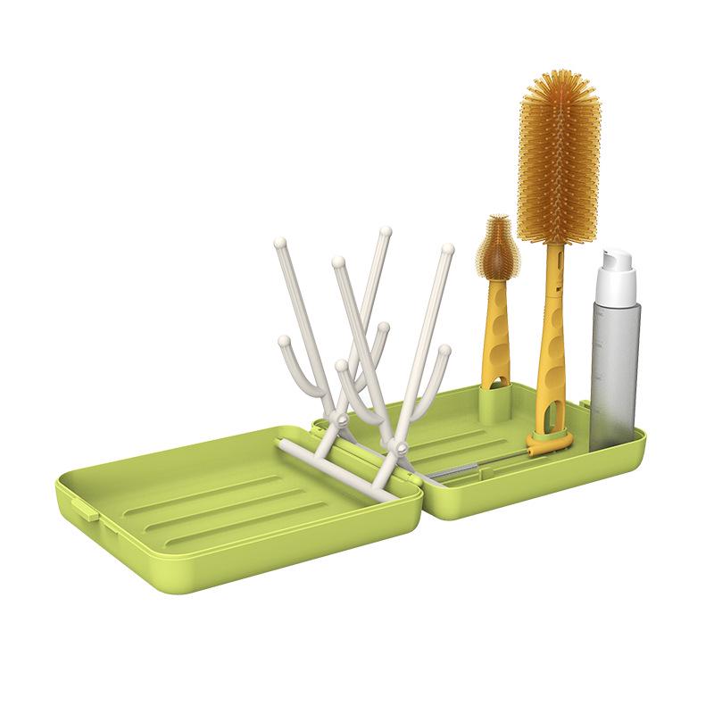 Collapsible Travel Silicone Brush Set for Baby Bottles, Nipples, and Straws 150mm x 180mm x 46mm
Collapsible Travel Silicone Brush Set for Baby Bottles, Nipples, and Straws 150mm x 180mm x 46mm