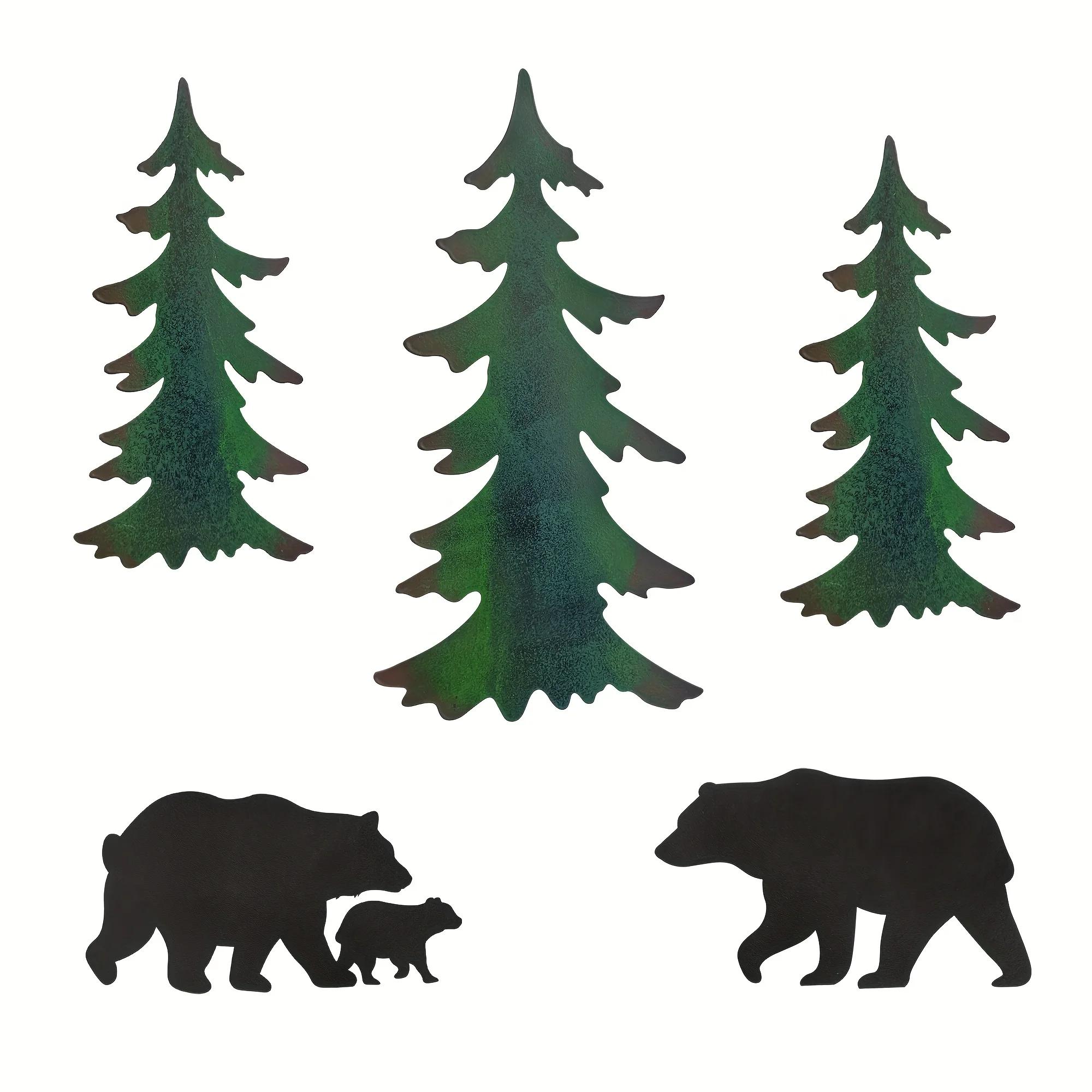 5 шт./набор металлических скульптур для стен «Лесной медведь», силуэтное украшение для стен для любителей лесных животных светло-серый
5 шт./набор металлических скульптур для стен «Лесной медведь», силуэтное украшение для стен для любителей лесных животных светло-серый