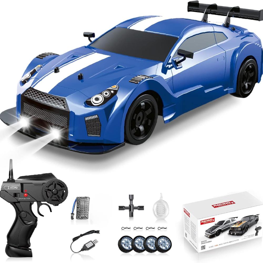 Машинка с дистанционным управлением 1/16 2.4GHz 4WD RC Drift Car, 18 км/ч+ высокоскоростная гоночная машина с распылителем, крутые огни, игрушечная машинка для детей синий
Машинка с дистанционным управлением 1/16 2.4GHz 4WD RC Drift Car, 18 км/ч+ высокоскоростная гоночная машина с распылителем, крутые огни, игрушечная машинка для детей синий