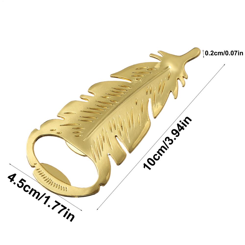 Zinc Alloy Bottle Opener Golden Feathers Beer Caps Remover Portable Multi-functional Gadgets For Kitchen Picnic Party Favor золотой
Zinc Alloy Bottle Opener Golden Feathers Beer Caps Remover Portable Multi-functional Gadgets For Kitchen Picnic Party Favor золотой